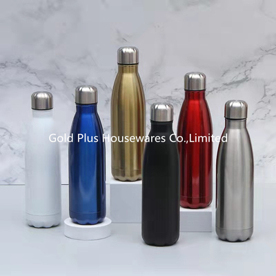 0.5mm Thickness Stainless Steel Mug Powder Coated 22OZ Cola Shaped Sports Water Bottle
