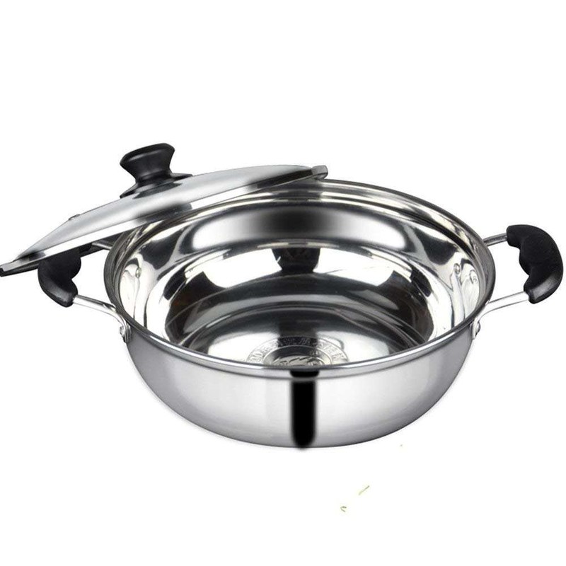 Kitchen Pots And Pans With Glass Lid , Food Grade Stainless Steel Pots