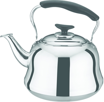 Traditional Stainless Steel Whistling Kettle Mirror Polish Inside And Outside