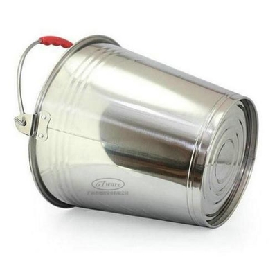 Food Grade Stainless Steel Water Bucket 0.4mm Thickness Durable And Easy Cleaning