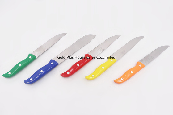 Carbon Steel 6 Inches Sharp Cooking Knife Set With Hard Plastic Handle