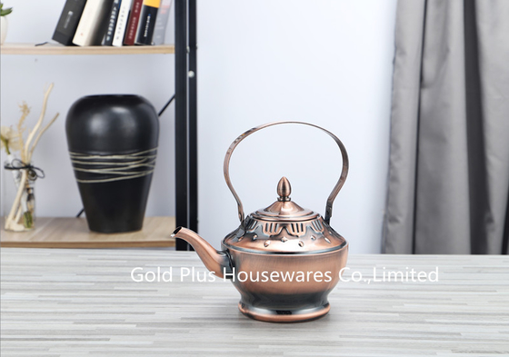 16cm Hot sale luxury design grade stainless steel water kettle gold plated court style pour over coffee pot