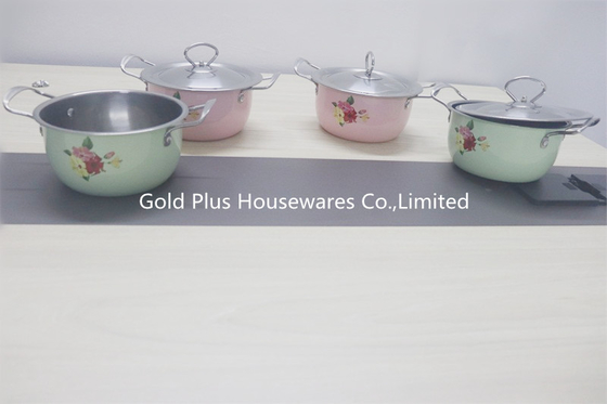 Oem Belly Stainless Steel Restaurant Soup Pot With Metallic Painting