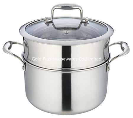LFGB 20cm Home Induction Stainless Steel Cooking Pot