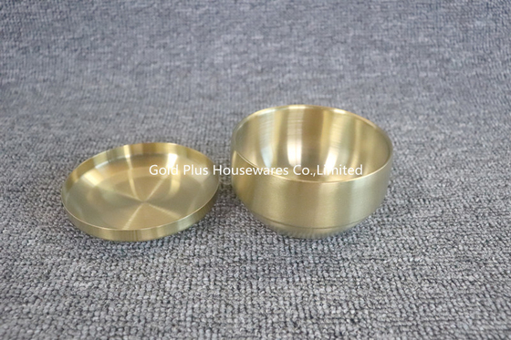 215g Stainless Steel Bowl 304 Korean Style Double Layer With Cover