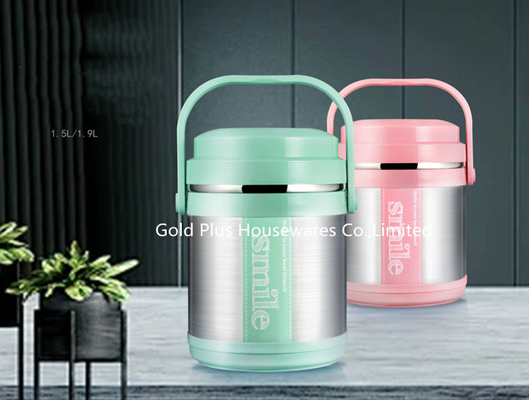 Adults soup food container for school vacuum seal metal style 3 layer food container jar BPA free food jar for picnic