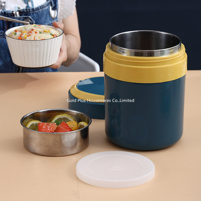 New product food grade insulated food storage thermos food jar with handle outdoor travel stainess steel straight cup