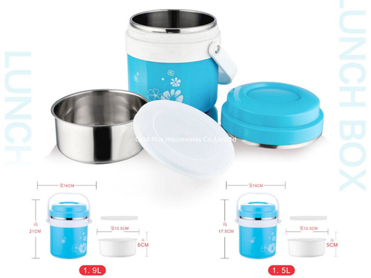 Airtight high quality tableware 1.9L vacuum custom food jar keep hot cold with spoon office portable food carrier