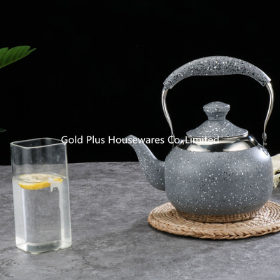 Blue Medical Stone Coating Stainless Steel Tea Kettle 2L Outdoor Camping Coffee Pot