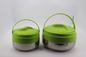 Insulated Stainless Steel Lunch Box 2.0L / 4.0L 0.5MM  Thickness For Adults