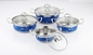20cm 22cm Stainless Steel Cooking Pot Kitchen Cookware Set With Glass Lid