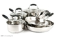 Non Stick Stainless Steel Cookware Set , Home Kitchen Pots And Pans Set
