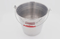 30L  Fine polishing metal pail folding water bucket  201#stainless steel classic water barrel