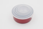 Tableware colorful stainless steel food storage box round shape storage container