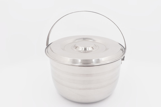 Kitchenware Round 0.227cbm 18cm Stainless Steel Cooking Pot