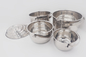 5pcs Basin Lid Stewed Soup 26.3cm Stainless Steel Cooking Pot