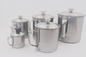 6pcs 14cm Stainless Steel Beer Drinking Cup With Handle
