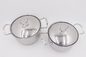 0.7mm 4pcs Stainless Steel Cookware Sets Metal Soup Pot