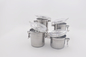 Milk Powder Tableware Stainless Steel Canister With Clear Lid