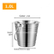 1L Bar tools outdoor ice storage round beer bucket for wine champagne beer party stainless steel ice bucket