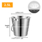 2.5L Bucket & cooler & holder type stainless steel mini ice bucket cheap steel ice bucket wine ice bucket