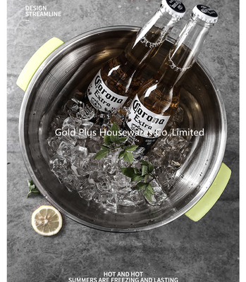 Wine Ice Tubs 17.5cm Height Stainless Steel Drinking Bucket