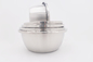 1.8A Stainless Steel Food Bowl 18cm Wall Mounted Cat Pet Water Food Container Feeder