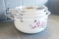3pcs China made stainless steel double handle soup pot kitchen restaurant cookware set Milk pan in white color