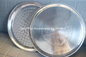 Restaurant Food Storage Stainless Steel Round Tray With Grape Pattern