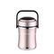 2L Tableware heat insulation barrel golden color vacuum food container double wall insulated food flask