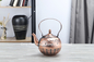 14-18cm Hotel stainless steel bronze color water kettle thickened high grade flower pattern coffee pot