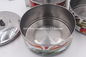 14cm 3 Layers thermal insulated metal food container factory tiffin lunch box