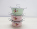 Pink Green 0.5mm Stainless Steel Cooking Pot For Vegetable Meat