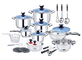 27pcs Private Label Anti corrosion Stainless Steel Cooking Pot for Kitchen