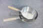 Anti Corrosion 18cm Stainless Steel Milk Pot With Wooden Handle