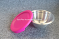 OEM Pink Stainless Steel Basin With Leakproof Lid 12cm 14cm 16cm 18cm