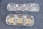 Hot sale korean style cheap stainless steel sauces tray rectangular saucer dish with different dividers