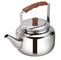 Natural Color 2L Stainless Steel Whistling Kettle Home And Camping Metal Tea Pots