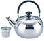 Drinkware Natural Color Stainless Steel Whistling Kettle 16cm Home Water Boiler