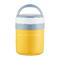 Popular hot sales vacuum insulated lunch box 1.5L yellow color stainless steel best travel food flask