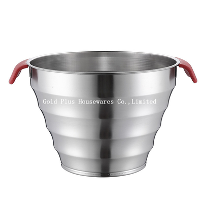 Oem Stainless Steel Water Bucket With Handle 587g Promotion