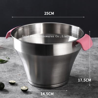 Wine Ice Tubs 17.5cm Height Stainless Steel Drinking Bucket